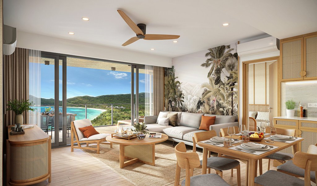 Laguna Seaside Residences 2 bedroom living