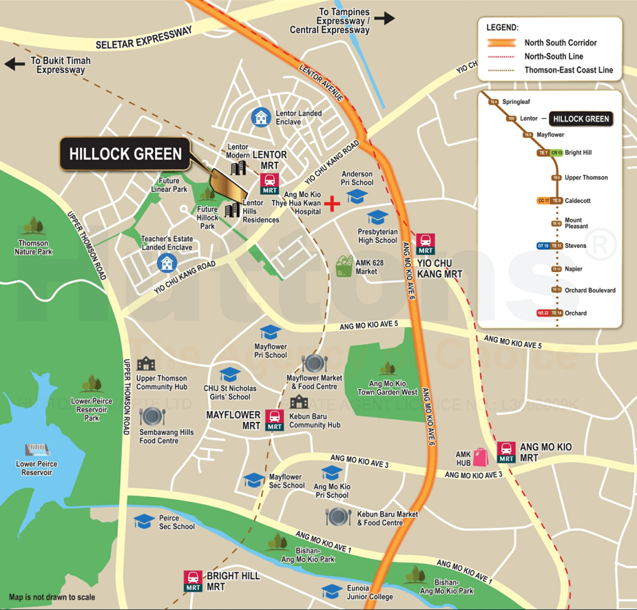 hillock green location map