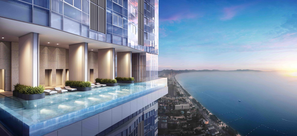 Skypark Lucean Jomtien Pattaya infinity sky pool