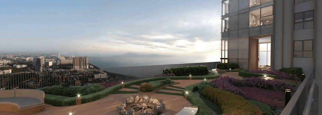 Skypark Lucean Jomtien Pattaya garden