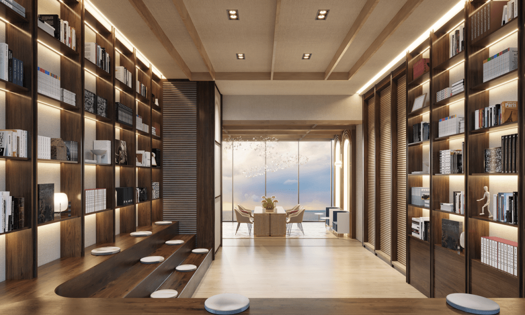 Skypark Lucean Jomtien Pattaya reading lounge 