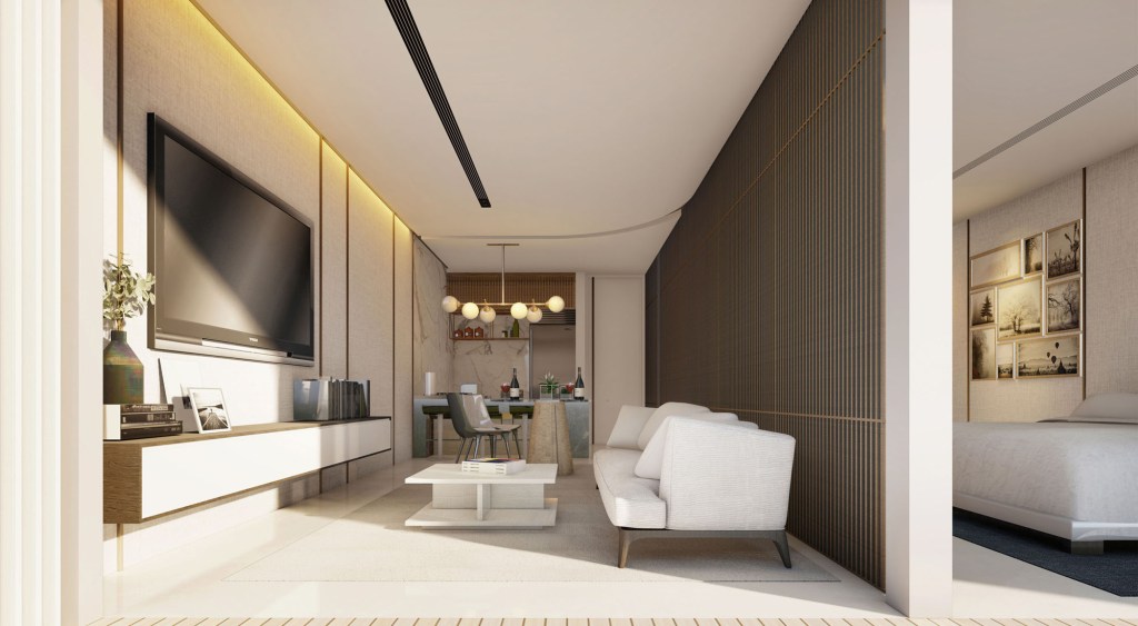 Opus Bay living room