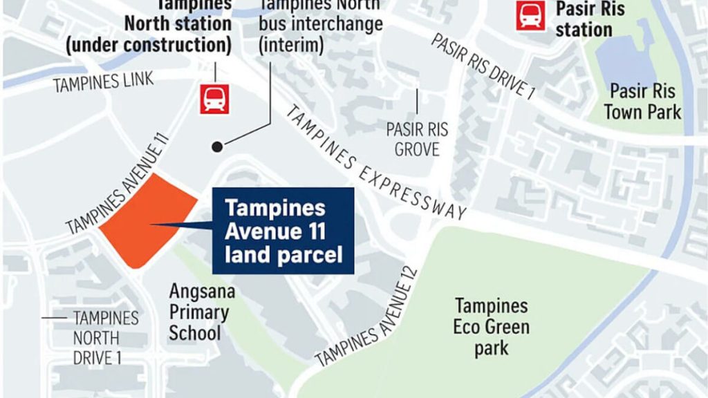 tampines avenue 11 location map