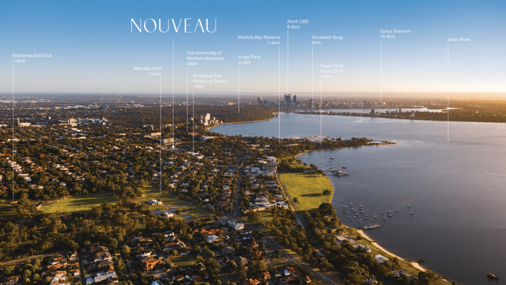 Nouveau Nedlands location map